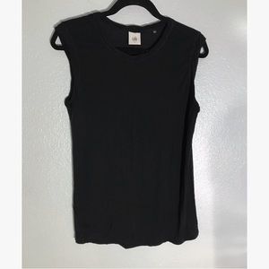CAbi black muscle tee size small